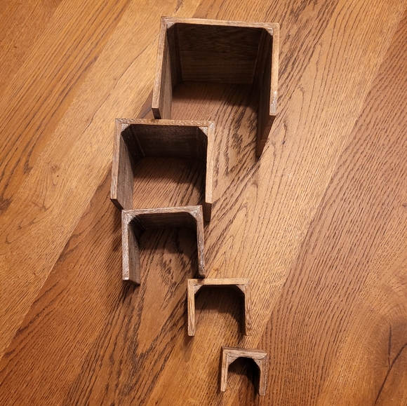 Mooca 5-Piece Wooden Jewelry Display Risers - Picture 5 of 10